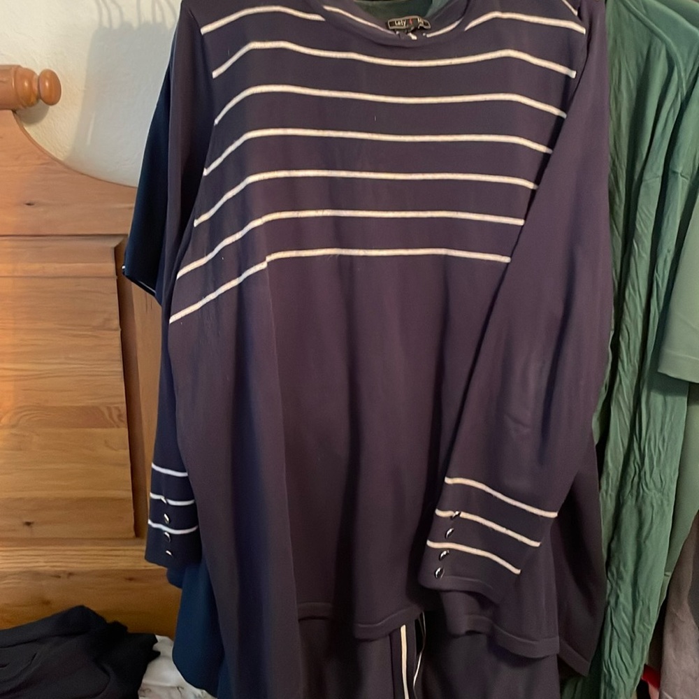 Cute coastal inspired striped sweater